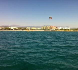 Uferansicht von Gündogdu nach  Side