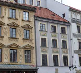 Am Altstadt-Marktplatz von Warschau