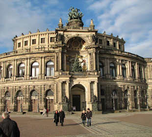 Blick auf die Semperoper