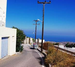 Santorin selbst im Bild Landschaft, Stadt