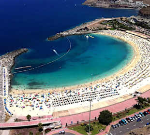 Playa Amadores, Ausblick vom Balkon