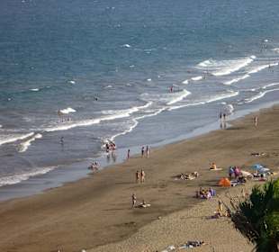 Blick zum Strand von der Strand-Promenade
