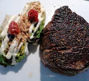 Perfekt auf den Punkt gebratenes Filet