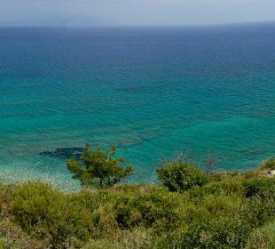 Aussicht auf dem Weg zum Papas Beach