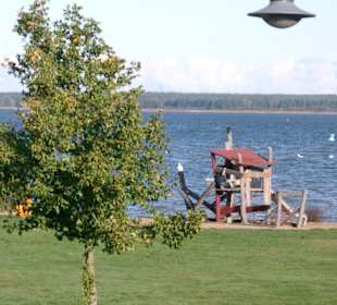 Ausblick vom Ferienhaus in Untergöhren