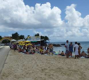 Am Strand der Maho Beach