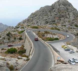 Serpentinen auf dem Weg nach Sa Calobra