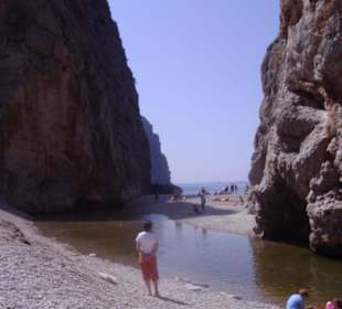 Sa Calobra - Mündung des Flusses ins Meer