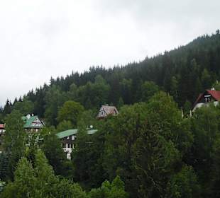 Silhouette von Spindlermühle