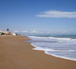 Strand 5 Minuten vom Hotel entfernt