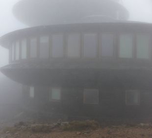 Schneekoppe in Wolken