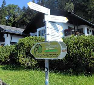Wegweiser zum Wandern