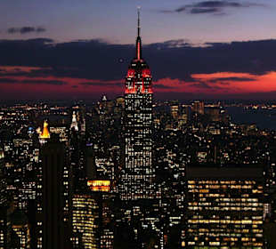 Sonnenuntergang vom Top of the Rock