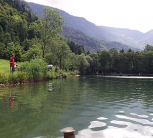 Angeln am Hagersee bei Kössen in Tirol