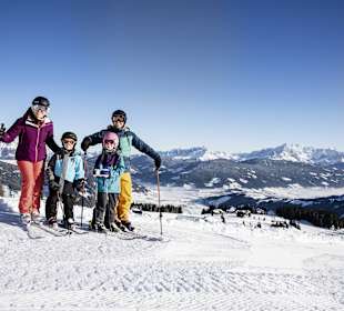 Familie Skifahren