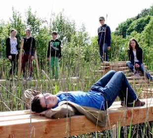 Erlebnisparcours im Wassergarten