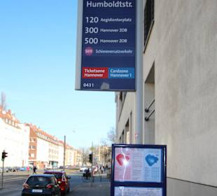 Bushaltestelle Humboldtstraße