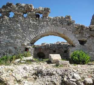 Historische Ausgrabungsstätte in Side