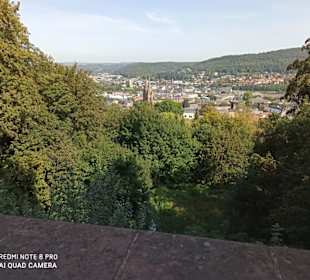 Blick vom Schloss auf die Stadt