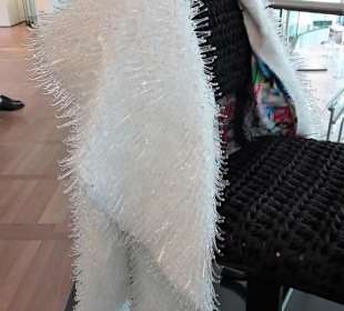 Jacke aus feinem Glas-Pelz