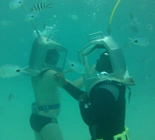 Unterwasserspaziergang