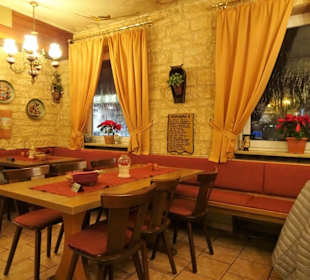 In den Gasträumen des Restaurant Santorini