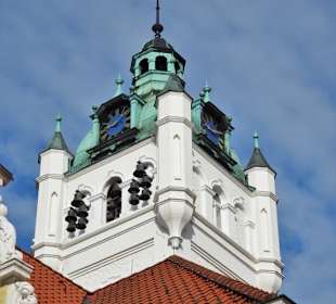 Der Turm des Rathauses in der Altstadt Verden