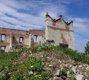 Ruiny zamku w Krupem