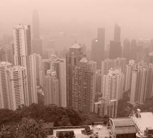 Widok z Wzgórza Wiktorii Hong Kong