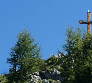 Das Gipfelkreuz auf dem Jenner