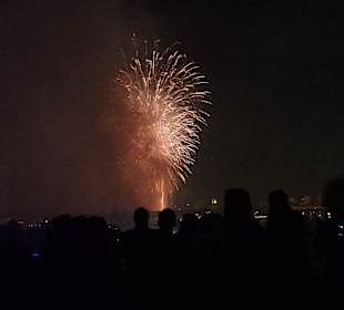 Feuerwerk am London Eye