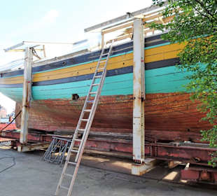 Rundgang über das Gelände der Museumswerft