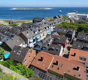 Blick auf das Unterland von Helgoland
