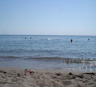 Strand hinter der Barstrasse von Faliraki