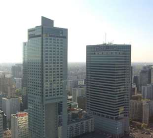 Widok z pałacu kultury