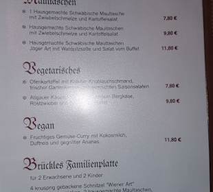Speisenkarte