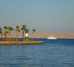 Einfahrt zur Neuen Marina in Hurghada.
