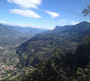 Mit der Seilbahn von Lana aufs Vigiljoch