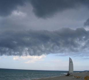 Die Gewitterwolke von hinten