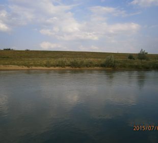 The natural shore .... river washed