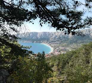 Bei einer schönen Bergwanderung bei Baška