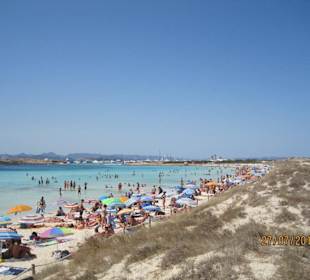Strand formentera ses illetes