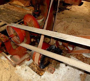 Transmissionsantrieb des Sägewerkes