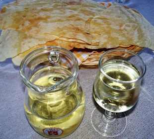 Wein und Brot im La Veranda