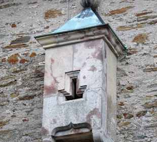 Im Innenhof der Burg Lauenstein