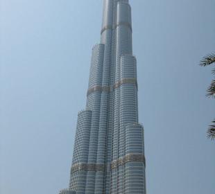 Die Spitze des Burj Dubais