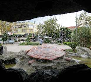 Blick aus dem Brunnen