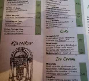 Speisekarte