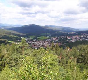 Blick vom Silberberg auf Bodenmais