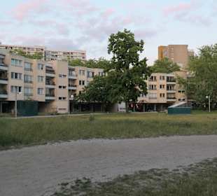 Der Mehringplatz in Berlin Kreuzberg